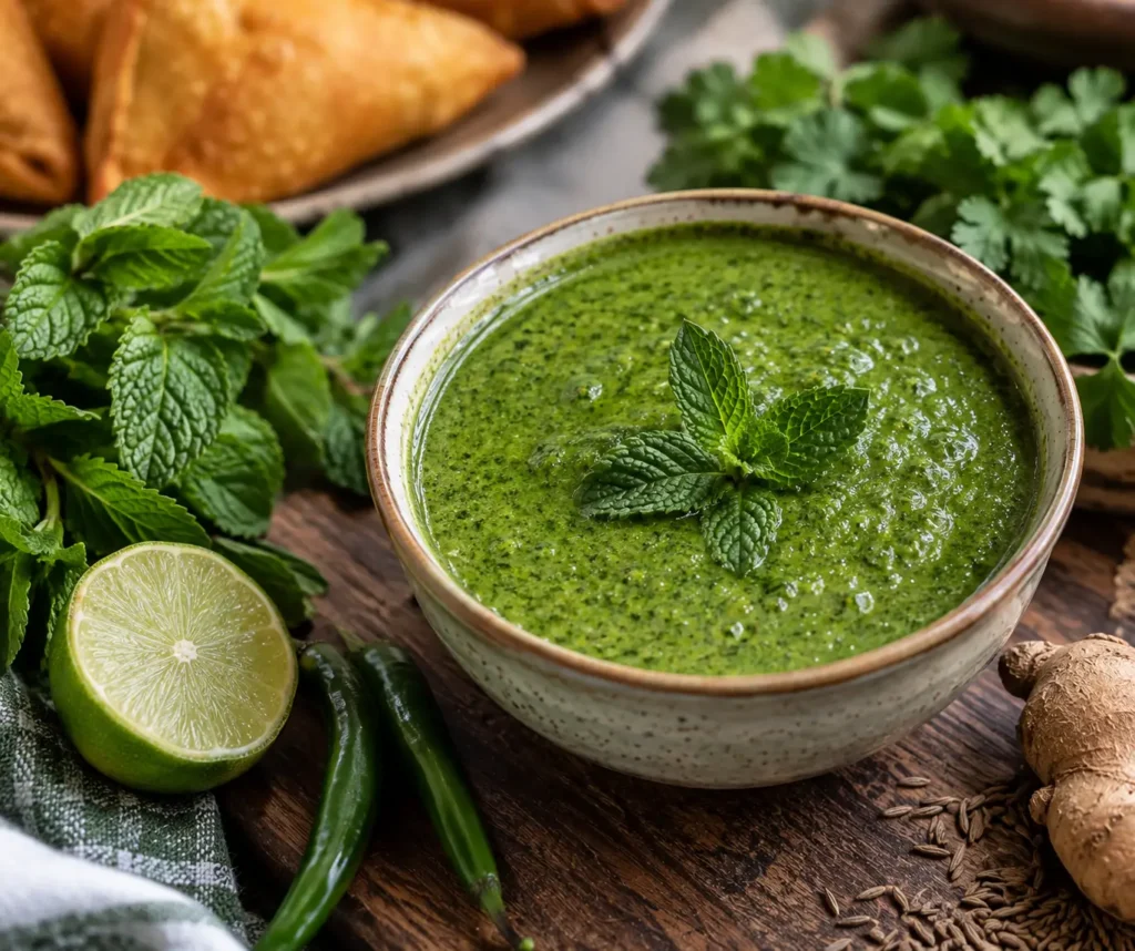 Mint chutney: fresh, cooling, made for the moment